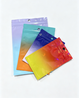 Sacs refermables à fermeture éclair transparents d'un côté, pochettes en Mylar, sacs refermables à fermeture éclair pour gloss à lèvres, bijoux, cils, petits articles, emballages