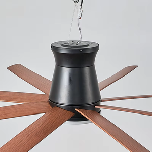 Ventilador de Techo Moderno Industrial con Luz LED, 5 Aspas, Motor DC de 6 Velocidades, Control Remoto Inteligente, Regulable y con Alto CRI 95 - Product Image 3