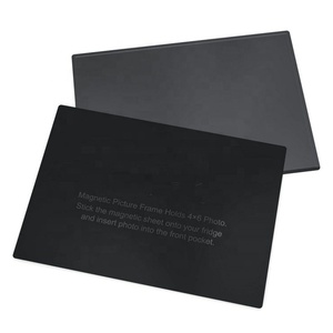 Marcos de <span class=keywords><strong>fotos</strong></span> magnéticos para refrigerador, soportes de <span class=keywords><strong>fotos</strong></span> de 4x6 pulgadas, color negro - Product Image 4