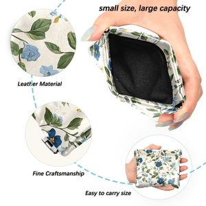 Custom Logo PU Leather Clutch Purse Mini Coin Wallet with Inner Velvet for Jewelry - Product Image 3