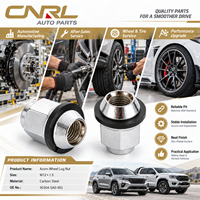 RuiLi 90304-SA0-981 Écrou de roue à bout ouvert chromé avec rondelle M12x1.5 en acier au carbone, fixations automobiles, vente en gros OEM pour Honda