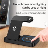 Chargeur sans fil magnétique 3-en-1 15W et adaptateur d'alimentation avec protection OTP, support pliable et support de téléphone