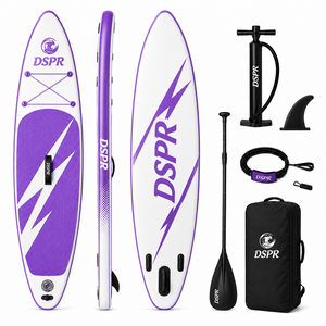 Planche de SUP gonflable tout-terrain en PVC durable de 10 pieds pour adultes, idéale pour les excursions sur eaux calmes, avec accessoires complets, OEM - Product Image 5