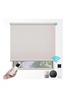 Persianas Enrollables Eléctricas Personalizadas para Oficina, Control Remoto Motorizado, WiFi, Asistente de Google, Plástico Incorporado