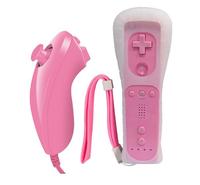 Accessoires de jeu 2 en 1 : télécommande Motion Plus et manettes Nunchuck pour console Wii
