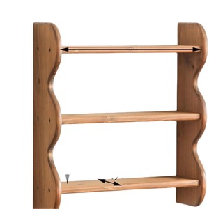 Wooden Three Tier <b>Wall</b> <b>Mounted</b> Storage Rack 3 <b>Shelves</b> For Cups And Miscellaneous Items Durable Organizer - Product Image 4