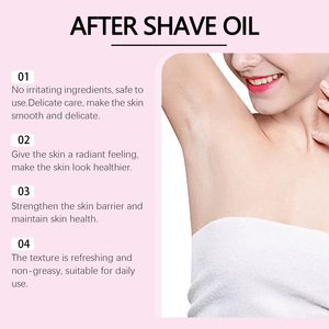 Huile après-rasage douce fraise vanille pour <span class=keywords><strong>femme</strong></span>, marque privée OEM, pour apaiser et hydrater, sérum de rasage pour prévenir les poils incarnés - Product Image 3