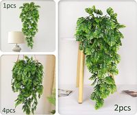 Plante grimpante artificielle verte en plastique, haute simulation, feuille de coquille de tortue, pour décoration intérieure, mariage, Noël, Nouvel An chinois