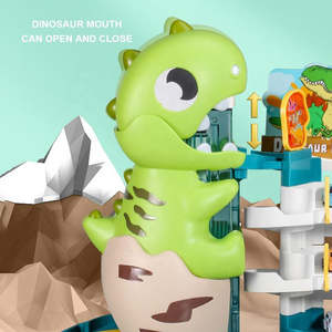 Ensemble de jeu de <span class=keywords><strong>garage</strong></span> pour enfants <span class=keywords><strong>avec</strong></span> dinosaures, mini voitures et rampe de course, parking pour jouets - Product Image 5