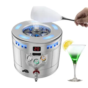 Taşınabilir Mini gıda sınıfı ev aletleri kokteyl makinesi kuru buz yapım makinesi Instan cam Chiller
