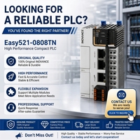 Contrôleur PLC compact INOVANCE Easy521-0808TN, double Ethernet EtherCAT, 8DI 8DO, transistor, DC 24V, haute performance