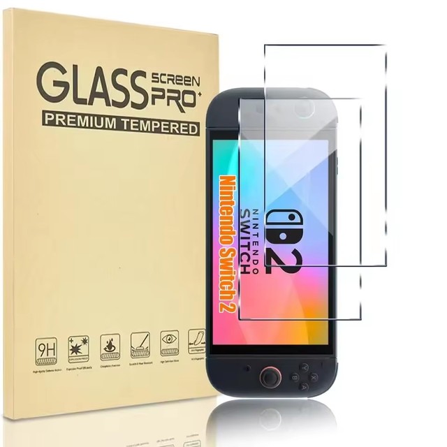 Factory Price 2.5D 9H High Clear Screen Protector Glass for Switch 2 Tempered Glass for Nintendo Switch 2 Flim