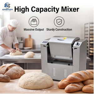 Geräuscharmer DC-Motor Automatischer Teigkneter Leiser Betrieb für Restaurants Edelstahlschüssel 3000W Hocheffizienter Mehlmischer - Product Image 1