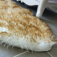 Tapis de salon modernes en fausse fourrure de mouton double face, confortables, à poils coupés, écologiques et antidérapants – Vente chaude