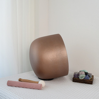 Bol chantant en cristal d'alchimie dorée, bol de bain sonore en quartz naturel, instruments de guérison sonores faits à la main, méditation, yoga