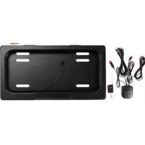 Xe bên ngoài phụ kiện thép không gỉ màu đen tấm giấy phép khung xe trang trí tấm giấy phép khung - Product Image 3