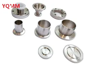 KF CF ISO vacuum fittings pipe fitting and flange Clamp Tee Cross Elbow Bellow Centering ring