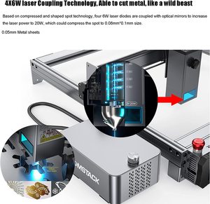 ATOMSTACK X20 PRO A20 S20 <b>Laser</b> Engraving <b>Machine</b> 130W 20W Optical DIY Engraver Cutter With Twin-Cylinder F30 Pro Air <b>Laser</b> Engr - Product Image 3