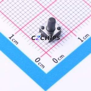 TD-1150SR-7.0H-250 Tactile Switch SMD-4P,4.5x4.5mm Switch Single Pole Single Throw Round Button 2.5N Vertical Mount - Product Image 1