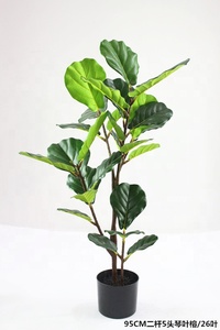 Albero di Ficus Lyrata Artificiale di Qualità all'Ingrosso, Pianta Decorativa in Vaso - Product Image 6
