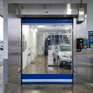Volets roulants transparents sur mesure, porte d'isolation industrielle, cloison de protection, rideau souple en PVC, porte rapide - Product Image 3