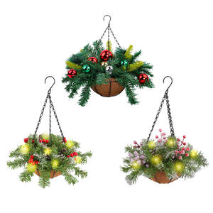 Guirlande de panier <span class=keywords><strong>suspendu</strong></span> de Noël Décorations de Noël Guirlande de Noël Panier <span class=keywords><strong>suspendu</strong></span> de Noël artificiel - Product Image 5