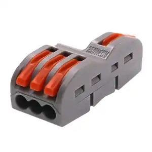 Conector de cable divisor, empalme rápido, 2 en 6, 32 amp