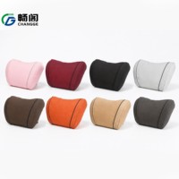Almohada de Soporte Lumbar para Auto en Cuero PU de Producción Propia, Cojín Ergonómico Multicolor para Asiento de Coche, para Descanso al Conducir