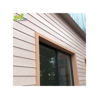 Revêtement extérieur en ciment à grain de bois résistant aux intempéries pour villa, terrasse composite, panneau en fibre-ciment
