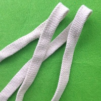 Cordon plat en coton enduit de haute qualité, fourni directement par l'usine CF002, pour cordons de vêtements - 100% coton, écologique