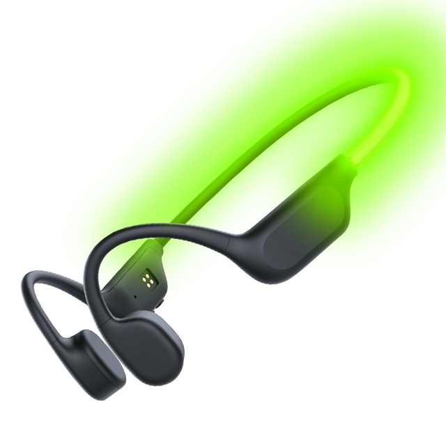 Exclusive Design LED Luminous Light Strip Bone Conduction Sports Headphones IPX8 Waterproof Earbuds BT6.0 Wireless Earphones