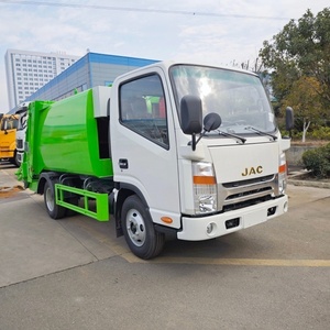 China Factory Price JAC 5CBM Hydraulic Municipal <b>Waste</b> Compactor Garbage Truck for Sale - Product Image 1