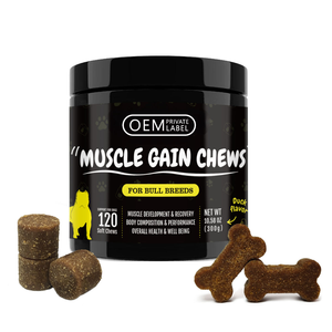 Golosinas Masticables Suaves OEM para el Crecimiento Muscular de Perros, Fortalece el Sistema Muscular de las Mascotas, Constructor Muscular Nutricional con Suplementos de Potencia para el Cuidado de la Salud - Product Image 1