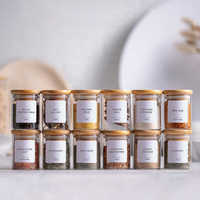 Ensemble de récipients de conservation des aliments en verre transparent scellés, empilables, pour un tri facile des noix, des fruits, des bonbons et des collations