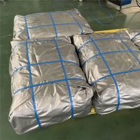 Bâche de couverture extérieure grise légère et très résistante en HDPE 100 % imperméable en rouleau avec œillets