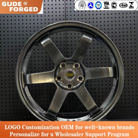 Jantes forgées sur mesure de style TE37 de l'usine GUDE, 18, 19, 20 pouces, 5x114.3, 5 ou 6 branches, concaves, JDM Racing, pour voitures de sport