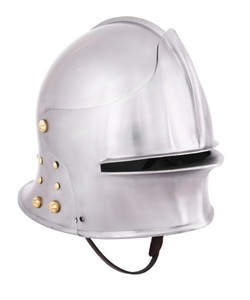 Casco Alemán Sallet de 1480 Años Aproximadamente, Hecho a Mano en Acero, Inspirado en la Edad Media, con Forro de Cuero, Diseño Histórico Decorativo para Fotografía - Product Image 1