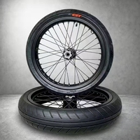 Jantes Supermotard Talaria MX4 MX3 17 pouces, jeu de jantes CNC pour moto électrique Talaria Sting R, assemblages de roues et pneus