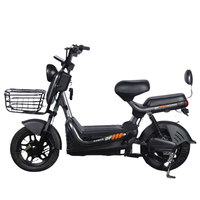 Meilleures ventes : Vélo électrique 500W 48V avec moteur sans balais, cadre en acier au carbone, capteur numérique 3 vitesses, batterie longue portée au plomb-acide, nouveau modèle