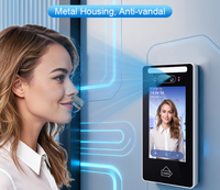 Système de contrôle d'accès et de pointage des heures Secukey V502 avec reconnaissance faciale et palmaire, RFID, PIN, WiFi, Ethernet, interphone SIP