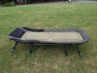 Nouveau lit de camping pliant 2026 réglable et confortable, transat portable avec pieds ajustables pour usage extérieur