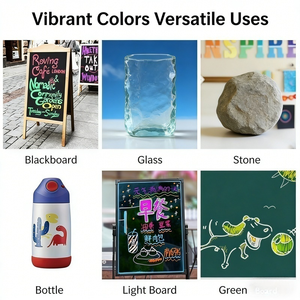 Marqueur Fluorescent Effaçable Sans Poussière à Base d'Eau, <span class=keywords><strong>Meilleure</strong></span> Vente Transfrontalière, Idéal pour l'Apprentissage et la <span class=keywords><strong>Peinture</strong></span> - Product Image 3
