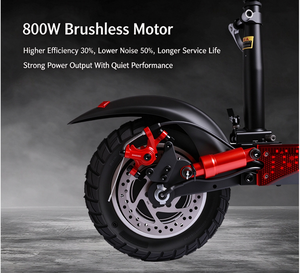 Scooter Eléctrico Plegable de 48V 800W, Ruedas Todoterreno de 10 Pulgadas, Aleación de Aluminio, Pantalla LCD, Portátil, para Viajes Diarios, 150kg, 10AH - Product Image 3
