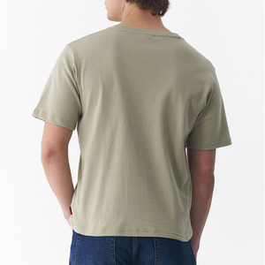 T-shirt basique classique pour homme, coupe confortable, t-shirt en coton uni pour homme, couleur unie, coupe régulière, manches courtes, col rond, t-shirt en coton - Product Image 4