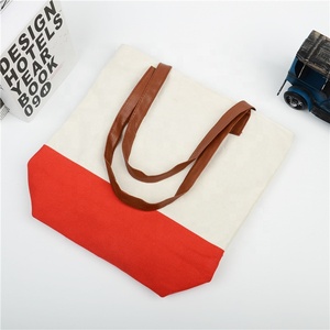 Sopurrrdy última moda de la mujer Lona de cuero hombro bolso de mano de algodón orgánico bolso bolsos de las señoras de bolso - Product Image 6