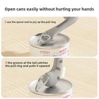 Couvercle universel réutilisable en TPE écologique pour boîte de conserve pour animaux de compagnie, avec ouvre-boîte et cuillère, couvercle hermétique pour conserver la fraîcheur des aliments humides pour chats et chiens en extérieur