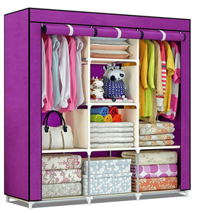 Muebles de Dormitorio de Diseño Nuevo y Cómodo de Fábrica, <span class=keywords><strong>Armario</strong></span> Plegable para Bebés, Niños y Adultos, Organizador de Almacenamiento, <span class=keywords><strong>Armario</strong></span> de Tela - Product Image 3