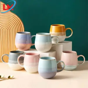 Tazza in ceramica da 520ml-forno per tazza in porcellana acqua avena latte tè tazza da caffè Set regalo per ufficio Amazon FBA