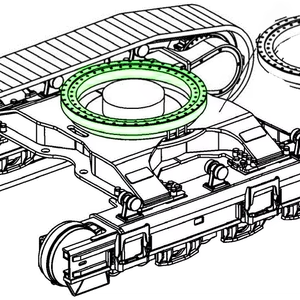 Roulement d'orientation 330FL pour pièces de rechange d'excavatrice 353-0654 3530654 Anneau d'orientation OEM - Product Image 1