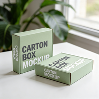 Boîte cadeau minimaliste grise imprimée numériquement, production en 72h, boîte d'expédition pour vêtements en carton imperméable